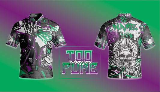 Green and Purple Graffiti Jersey