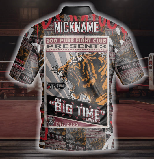 RING THE BELL!! Signature jersey of Tim "Big Time" Owens