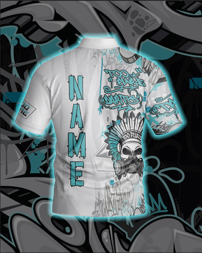 2024 Too Pure Graffiti Jersey - Turquoise