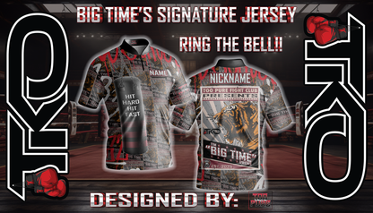 RING THE BELL!! Signature jersey of Tim "Big Time" Owens