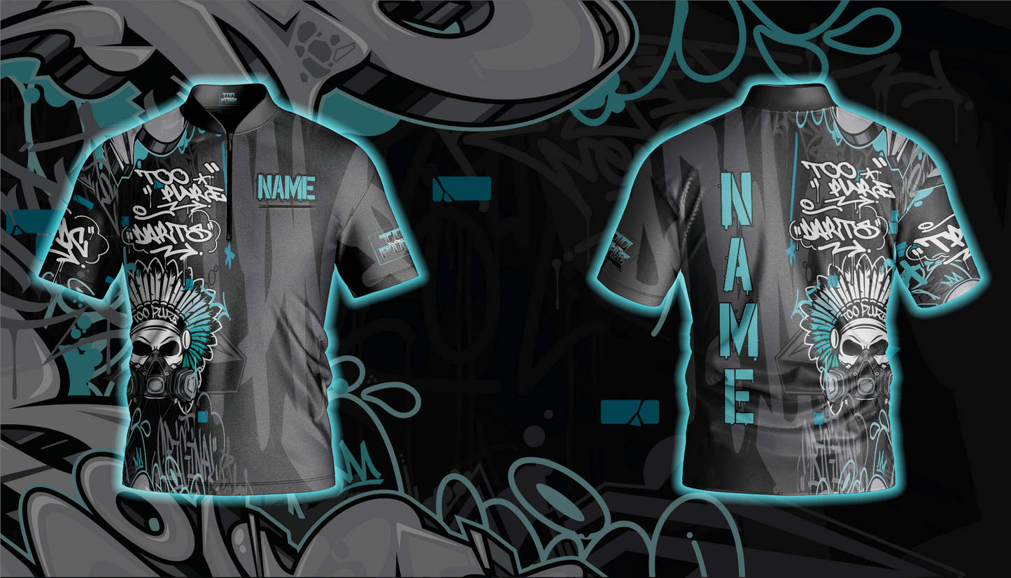 2024 Too Pure Graffiti Jersey - Turquoise