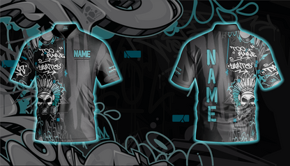2024 Too Pure Graffiti Jersey - Turquoise